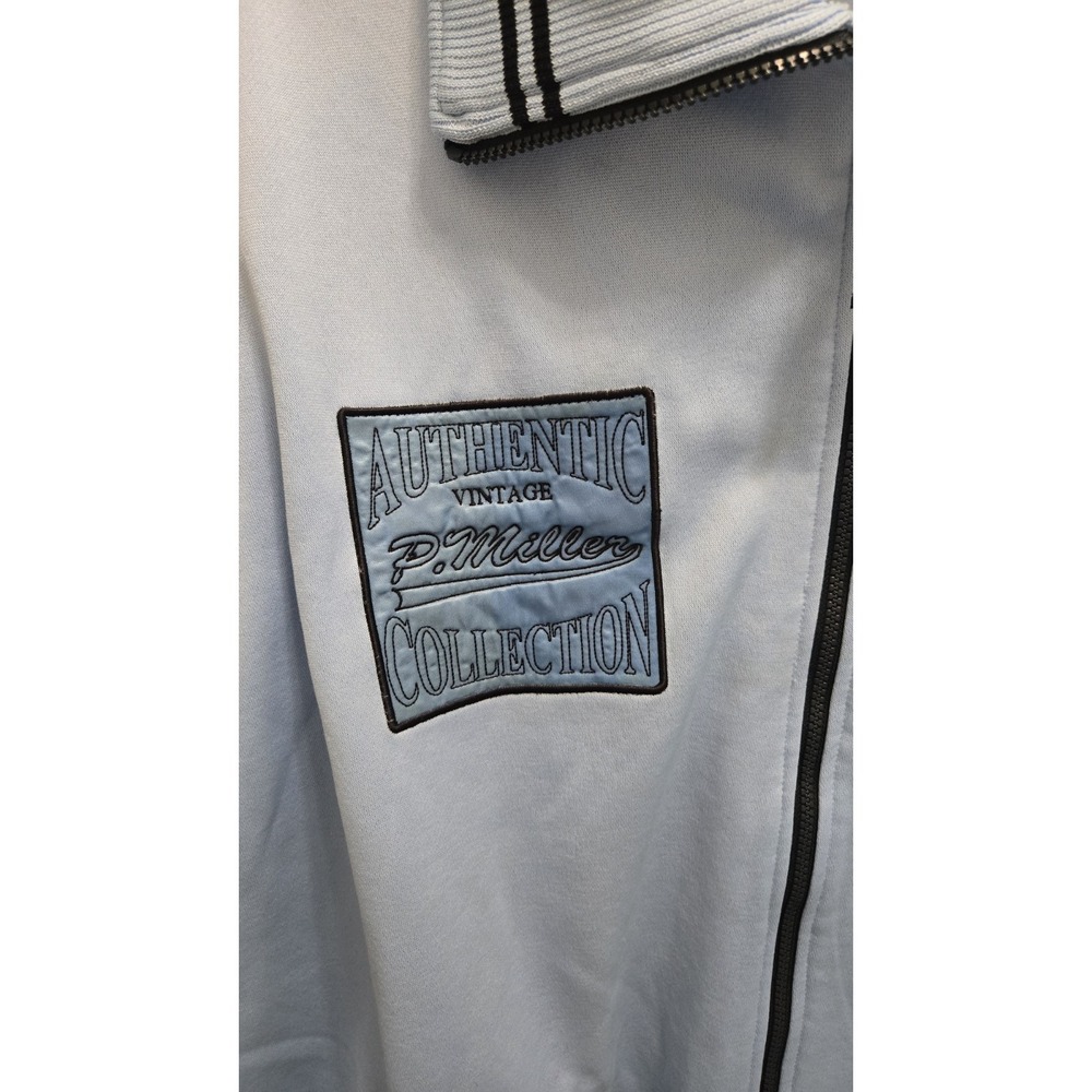 Master P Miller Vintage Track Jacket Baby Blue Rap Hip Hop Streetwear 3XL Y2K 🔥 - Picture 2 of 12